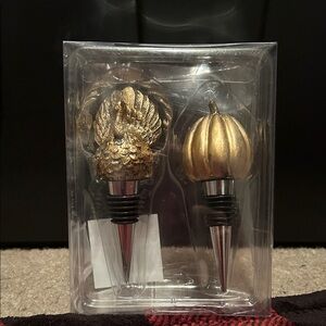 NWT Ashland Fall Give Thanks Wine stopper set